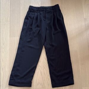 Jcrew petite Black Wide-Leg Trousers